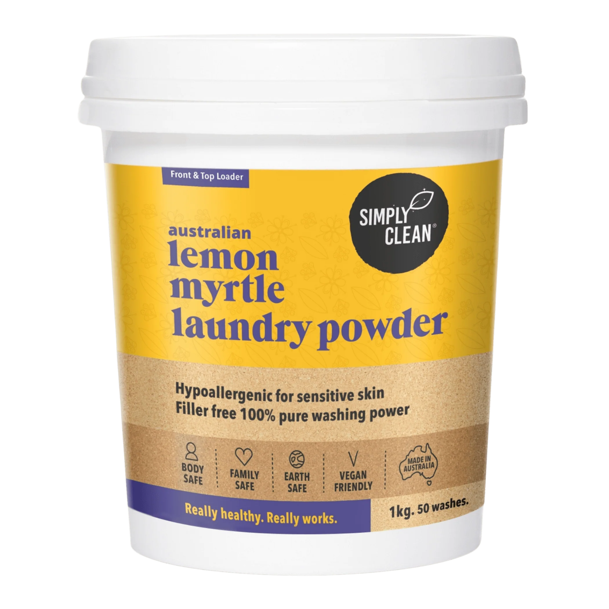 lemon myrtle laundry powder eczema and psoriasis clinic 1kg natural north sydney